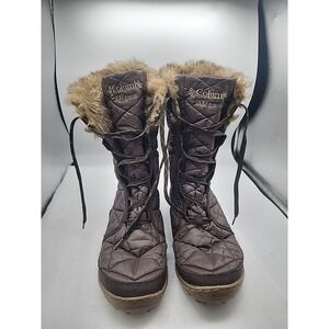 Columbia Women's US 9.5 Minx Mid Quilted Waterproof Lace-Up Winter Boots